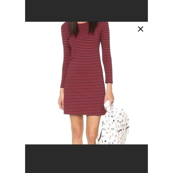 🔴 Madewell Sorbonne Dress in Sailor Stripe – Size L - Picture 1 of 6